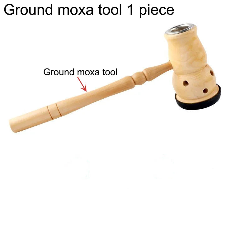 Jade Moxibustion Tool Handle Gourd Moxa Roll Burner Warm Body Massage Burning Chinese Herbal Medicine Penetrates Meridians