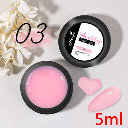 5ML Solid Gel For False Nails Bubble-free Transparent Solid Strong Glue Stick Nails Tips/Gems Long-lasting Solid Nail Patch Gel