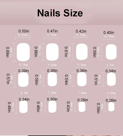 24pcs/set cat eyes fake nails for women girls red brown green blue grey sparkling short tips faux ongles press on false nail