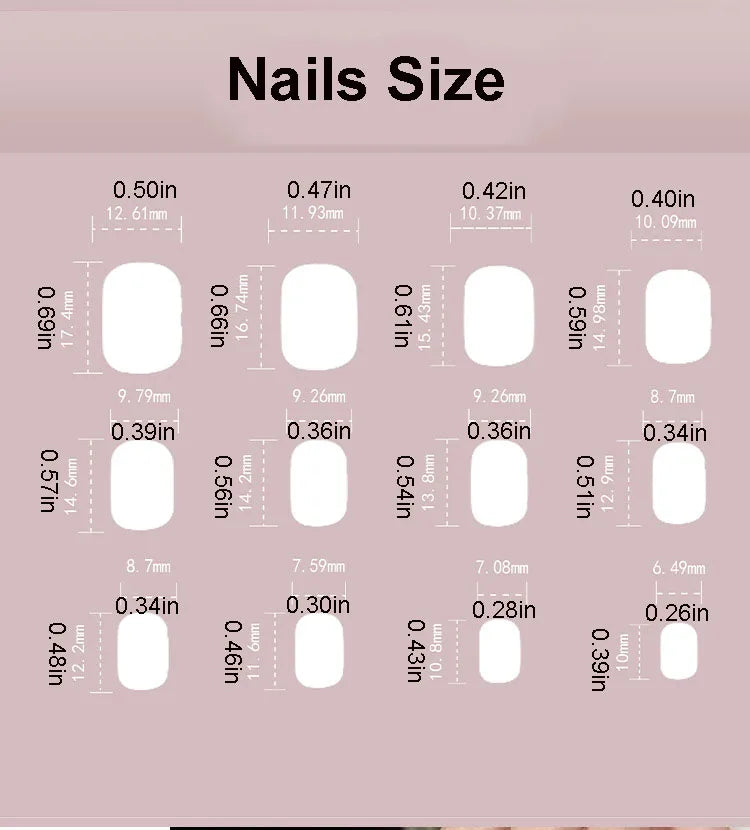 24pcs/set cat eyes fake nails for women girls red brown green blue grey sparkling short tips faux ongles press on false nail