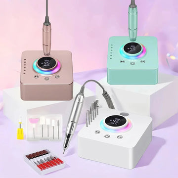 DianaBeauty 45000RPM Rechargeable Nail Drill Machine Nail Polish Polisher Electric Manicure Sander Low Noise Nail Salon Tools