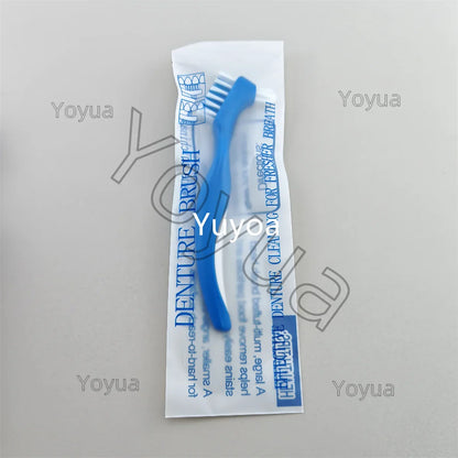 30pcs Denture Cleaning Brush Hard Dual Heads Gum Cleaner False Teeth Brush Oral Cleaning Tools