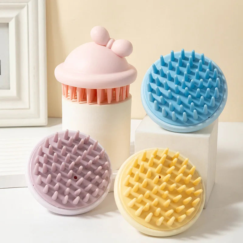 Silicone Shampoo Scalp Hair Massager Head Body Massage Comb Scalp Massage Brushes Comb Spa Massage Brush Dual Use of Dry and Wet