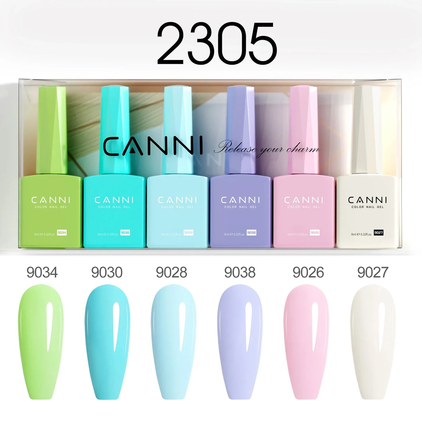 CANNI Nail Gel Polish Set HEMA TPO FREE Jelly Nude Color Rubber Base UV Construction Gel Semi Permanent Soak off UV LED Gel Nail