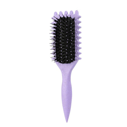 Salon Styling Curly Hair Styling Brush Curl Hair Brush for Combing and Shaping Men's and Women's Curls Reduce Pulling Tools