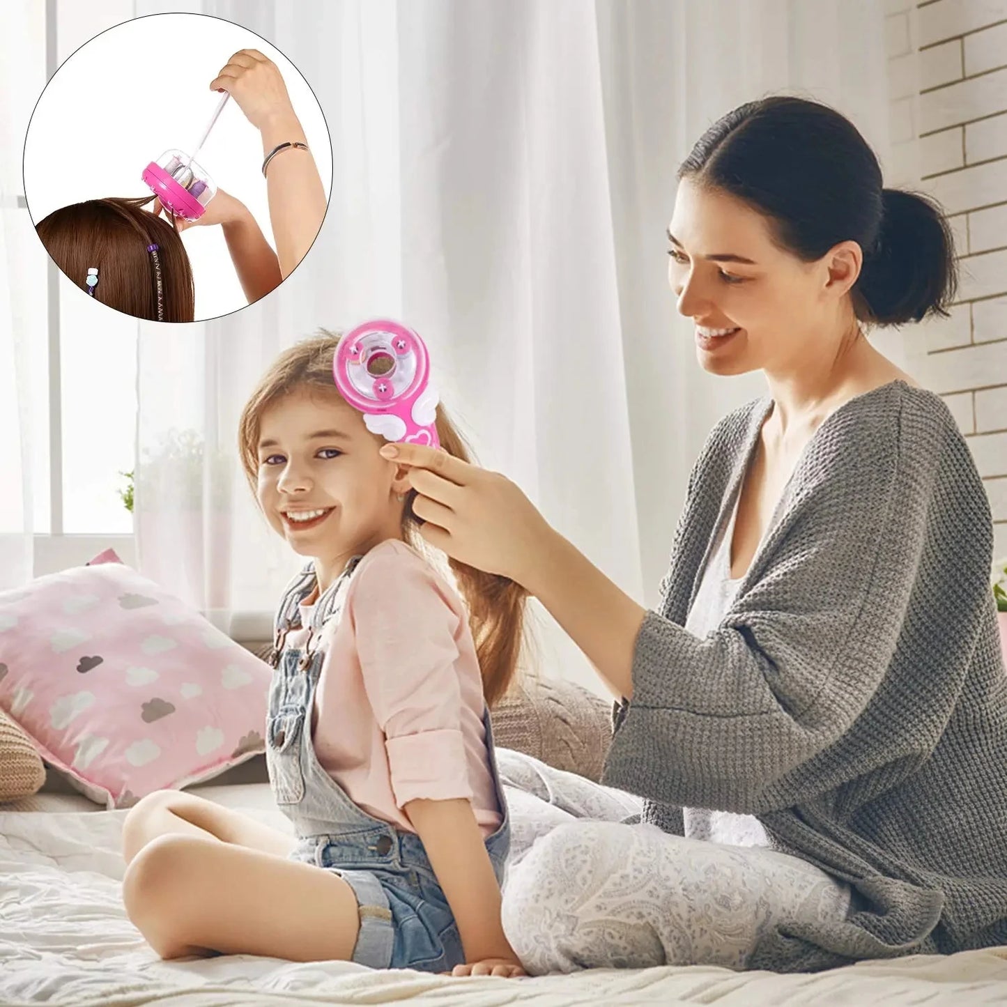 Automatic Hair Braid Kits Tool Girls Hair Twist Machine Electric Beauty DIY Play Toys Kid Headwear Hair Accessories Gift
