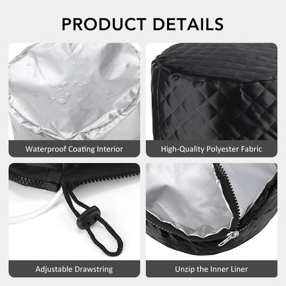 10 Modes Heated Hair Steamer Cap Electric Hair Heating Cap Waterproof Detachable Hat with Timer SPA Nourishing Hair Styling Care