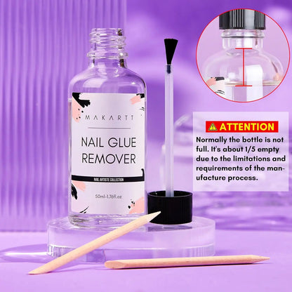 Makartt Nail Gel Glue for Press On Nails Soft Acrylic Gel Nail Tips Fake Nails,Super Strong Glue Easy to Control No Lamp Needed