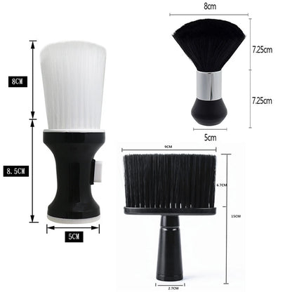 Soft Hair Brush Neck Face Duster Hairdressing Hair Cutting Broken Hair Cleaning Brush for Barber Salon Hairdressing Styling Tool