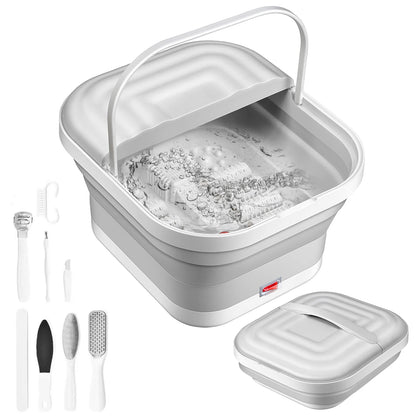 Foldable Thermostatic Foot Massage Tub Houseold Foot Bath Massager Portable Foot Massage Artifact To Promote Blood Circulatio