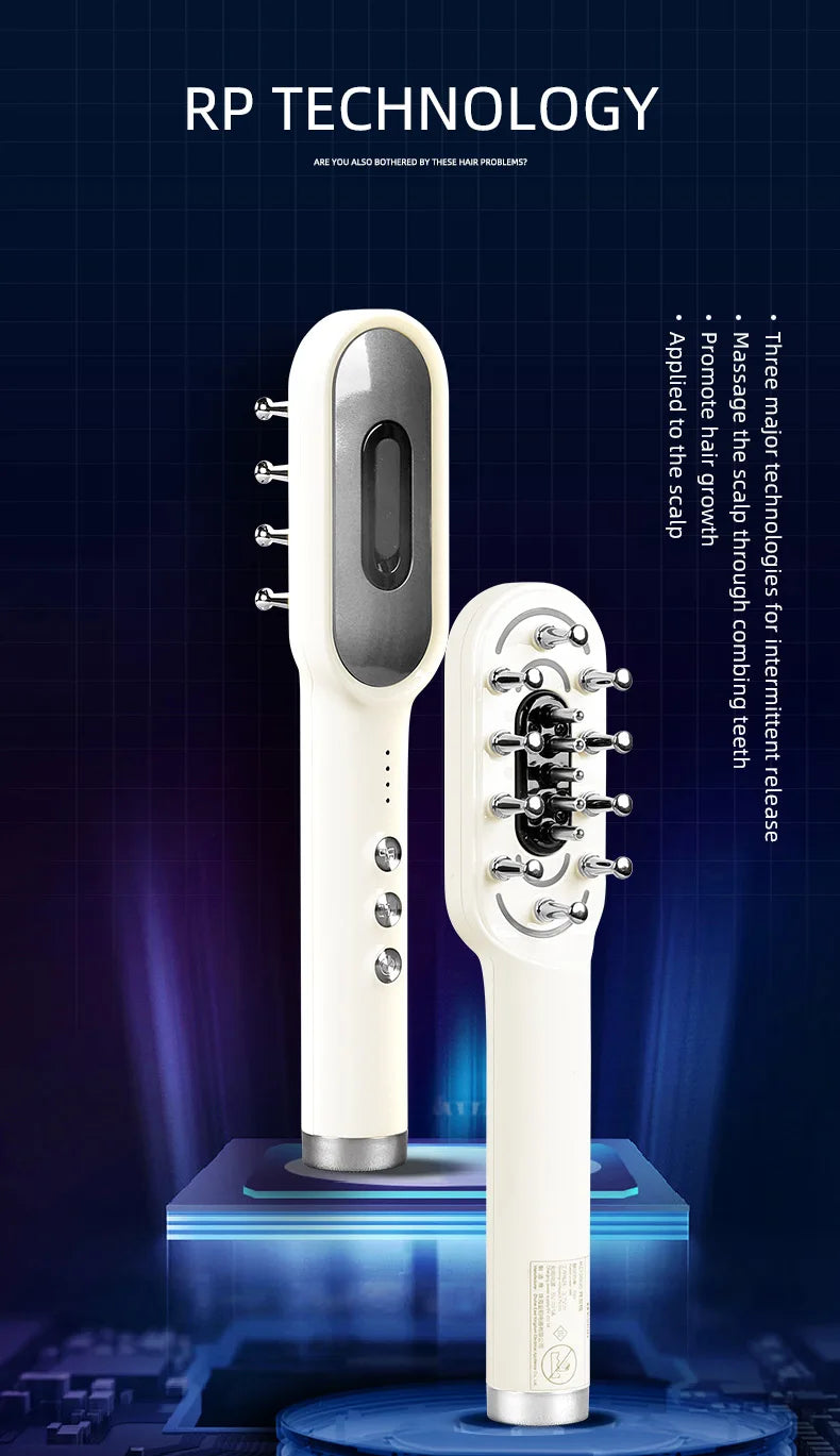 KSKIN LED Red Light Therapy Electric Massage Comb Hair Growth Applicator Anti-Hair Loss Head Massage Hair Brush Scalp Treatment