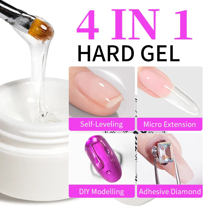 AWStorG15ml 2 IN 1 Crystal Top Coat Transparent Soak Off UV LED Nails Art Manicure Gel Nail Polish Varnishes Primer Function Gel