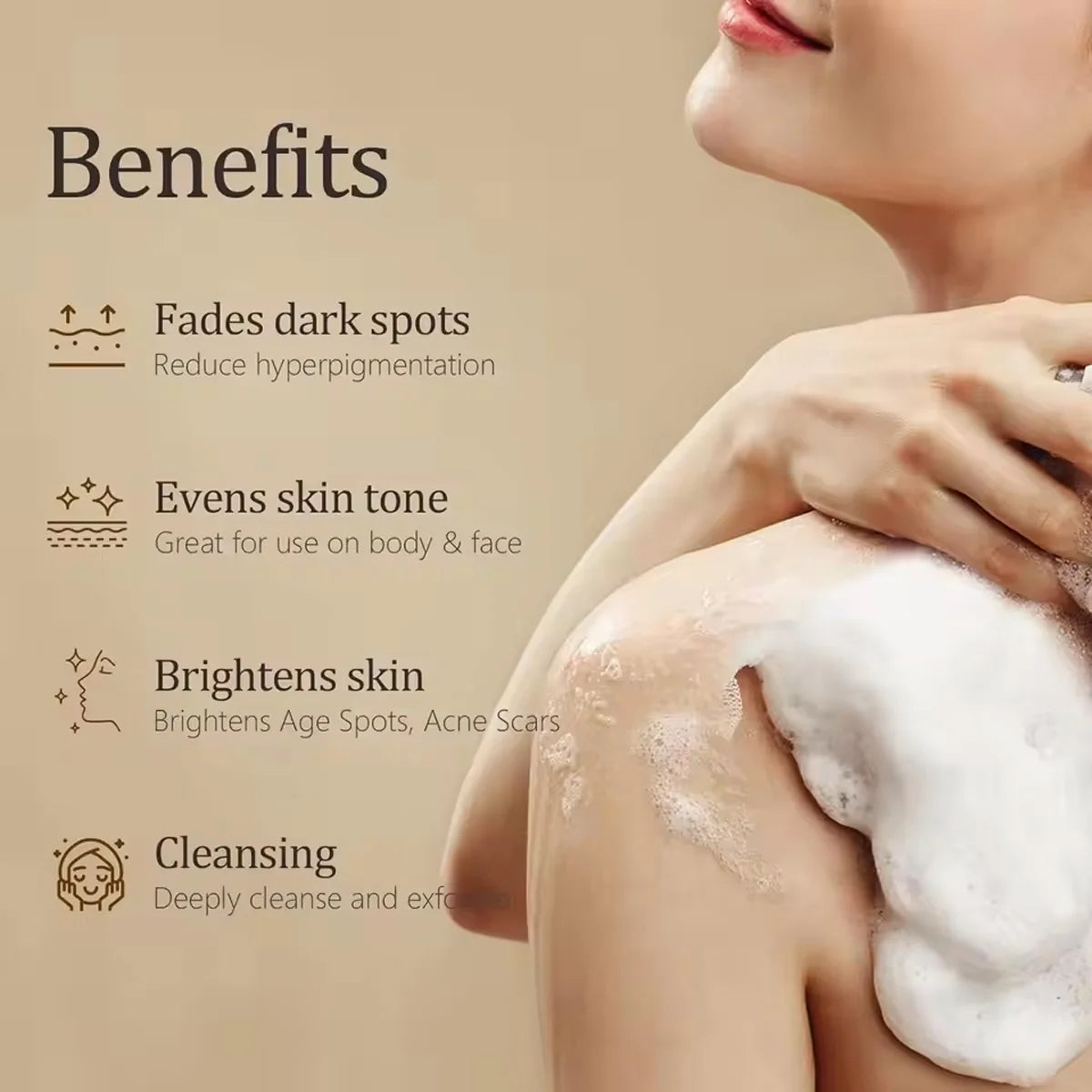 100g Turmeric Soaps Glow-skin Brightening Exfoliates Skin Soaps Multi-purpose Facial Care Supplies for Acne Body Skin Care New
