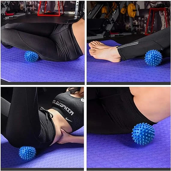 1Pcs BOTQTOW Spiky Massage Ball,Physical Therapy Massage Balls,Hard Lacrosse Ball & Spiky Massage Ball for Myofascial Release