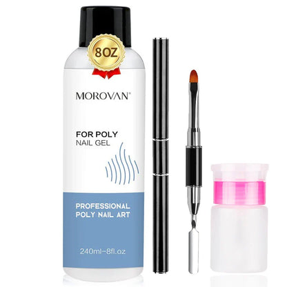 75/120/240ml Gel for Extension Anti-stick Gel Nail Polish Brush Bottle Cap as  Liquid Cup Fake Nails Slip Solution DIY Art Tools