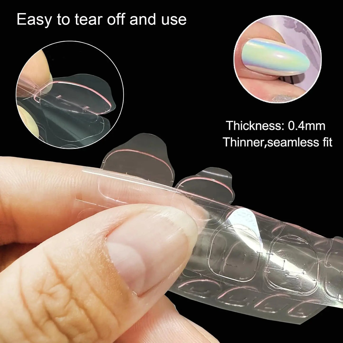 Double Sided Nail Glue Stickers Jelly Gel Glue False Nail Nails Bck Glue Sticker Nails Accessories And Tools Reusable
