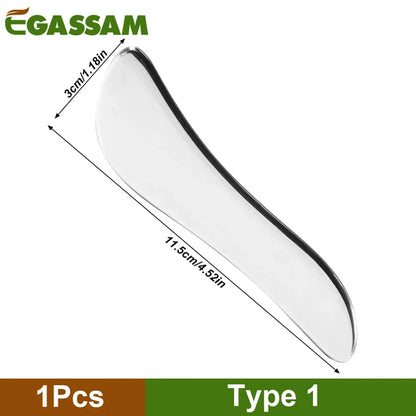 1Pcs Stainless Steel Gua Sha Scraper Physical Therapy Fascia Knife Myofascial Release IASTM Tools Physiotherapy Knife