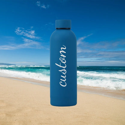 Personalized Carving Text SUS304 Insulated Water Bottle Customized Name Keep Hot Cold Drinks Bottle Perfect for Travel Gifts
