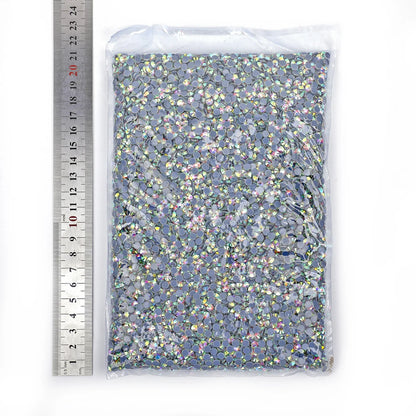 SS3-SS50 Big Bag Glitter Non hotfix FlatBack Wholesale Top Quality Better DMC Crystal AB Glass Strass Iron On Hotfix Rhinestones