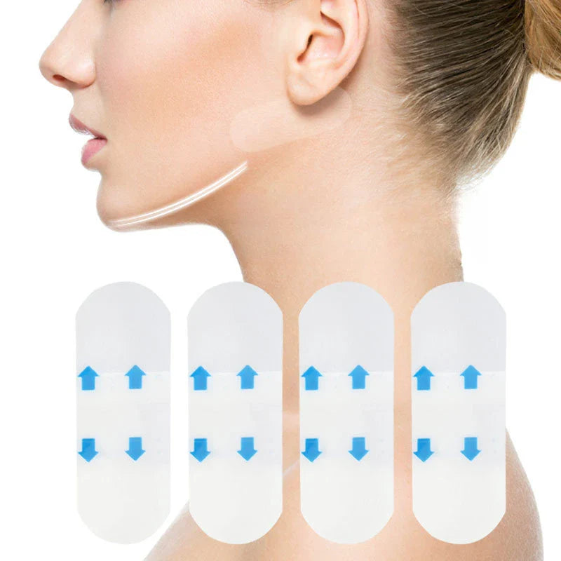 4/80Pcs/10Sheets V Lift Face Sticker Invisible Makeup Adhesive Lift Face Tape Slim Patch Breathable Sticker Lifting Tighten Chin