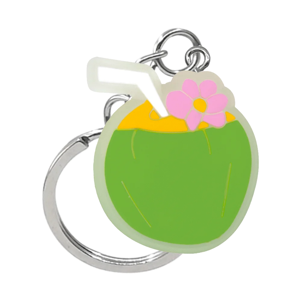 1PCS LED Keychains New Arrival Cute Unicorn Joystick Pig Flower Cat Cow Luminous Keyring Accessories for Car Women Men Key Gifts