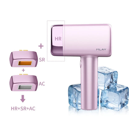 MLAY T14 Ice Cooling Hair Removal Device Bikini Facial Hair Laser Epilator with Replaceable Lens Women's Epilators Painless