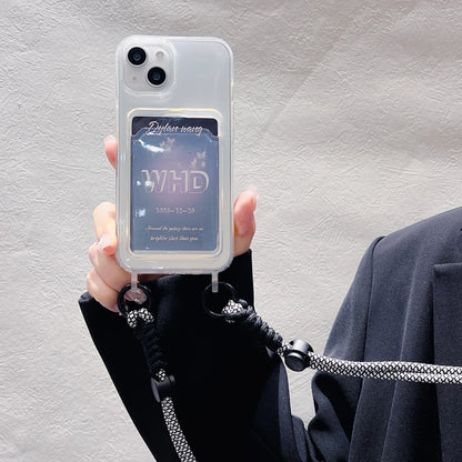 Card Holder Phone Case For iPhone 16 Pro Case iPhone 11 12 13 14 15 17 Pro Max SE XR 7 8 Plus Crossbody Lanyard Strap Rope Cover