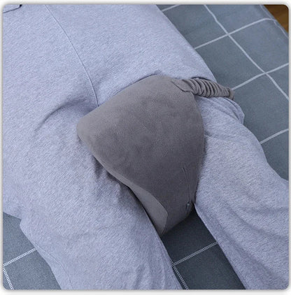 Half Moon Bolster Semi-Roll Pillow Ankle Knee Support Leg Elevation Back Lumbar Neck Pain Relief Density Foam Massage Bed Table