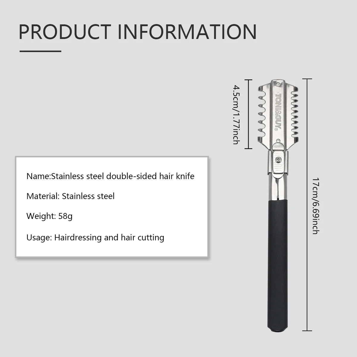 Salon Hairdressing Professional Double-Edge Razor Blades Manual Razor Comb Barber Cutting Thinning Haircutter Styling Tools