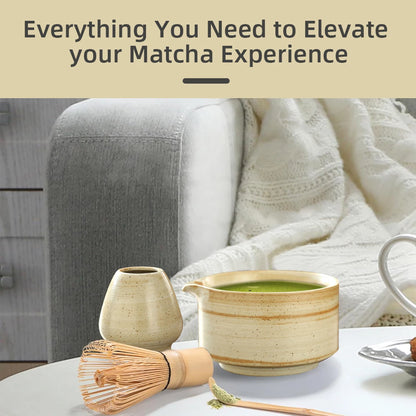 6PCS Japanese Matcha Tea Set Safe Bamboo Whisk Teaspoon Tea Sets Indoor Beverage Shop Tea-making Tools Accessories