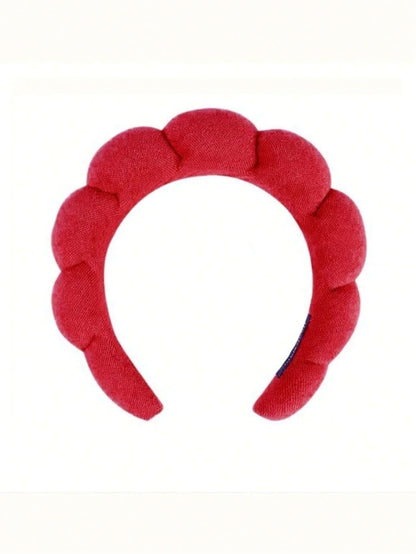 3 Piece Luxury Fiber Spa Headband and Wristband Set - Soft and Comfortable - Face Wash, Makeup Women's Hair Accessories Set
