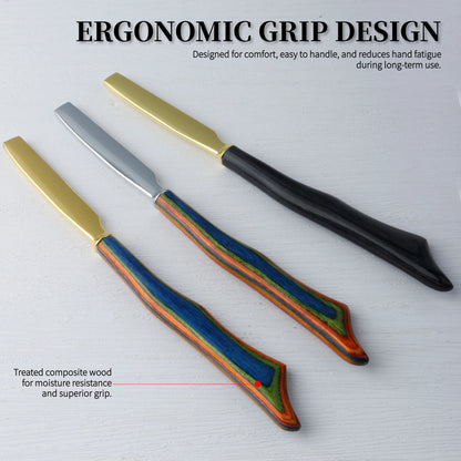 Thinning Razor Wooden Handle Straight Salon Hairdressing Razor Manual Razor Stick Hair Cutter Barber Hair Cutting Knife Thinner