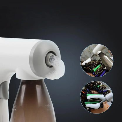 Professional Electric Hairdressing Styling Hair Perming Salon Tool Hair Steamer Rechargable Foaming Machine white yellow green