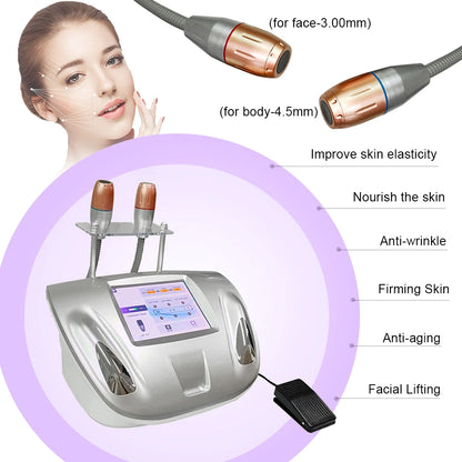 New 2 in 1 Ultrasonic Facial Beauty Machine Skin Rejuvenation Anti Wrinkle Face Lifting Body Shaping For SPA Salon Skin Care