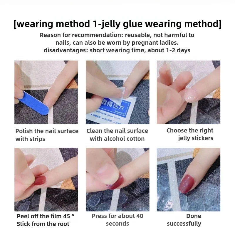 10Pcs Cat Eye Handmade Press on Nails Candy Color Fake Nails Summer Cute Wearable Stick-on Nails Full Cover False Nail Tools
