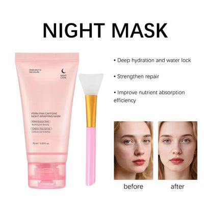 Korean Night Collagen Sleep Mask: Gently Firms, Reduces Puffiness for Refined Contours & Glass-Like Skin