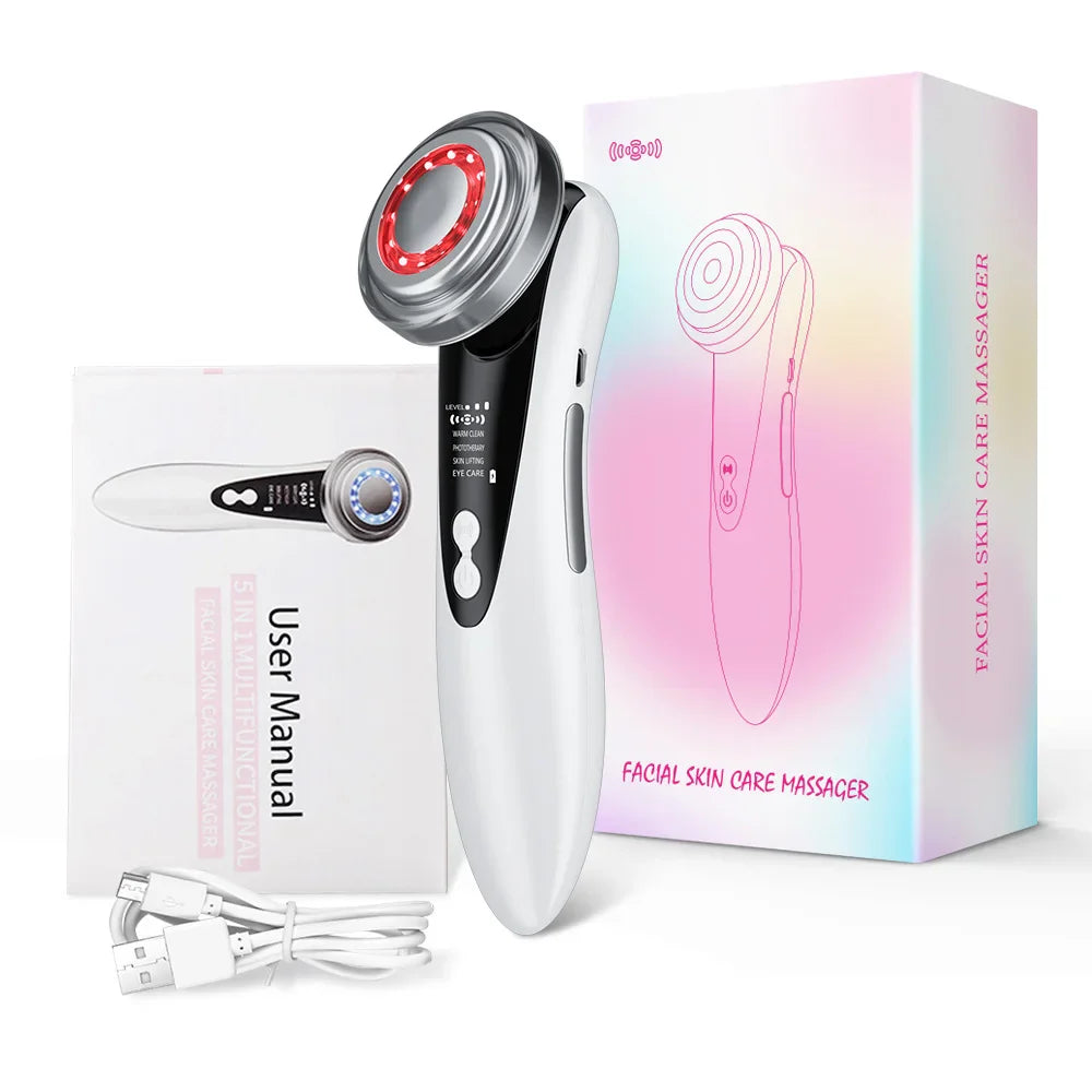 Multifunctional Facial Skin Care Beauty Massager Electric Facial Massage Clean Face Skin Rejuvenation Lifting Tighten Massager