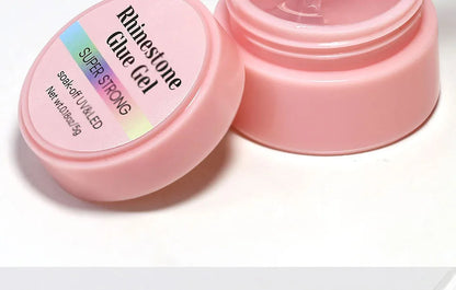 No Wipe Strong Nail Glue Rhinestone Nail Gel Adhesive For DIY Nail Art Gems Jewelry False Nails Extension Glue Stick The Drill