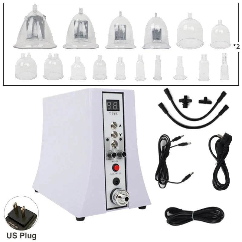 Electric Vacuum Therapy Machine Butt Lifting Buttocks And Breast Enlargement Pumps Therapy Cupping Massager Salon Machine