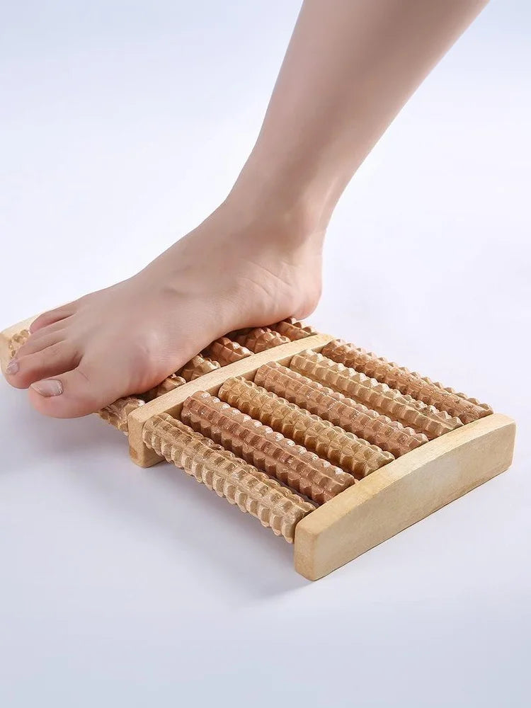 Wooden Foot Massager Roller Reflexology For Stress Fitness Health Care Feet Massage Roller Pain Relief