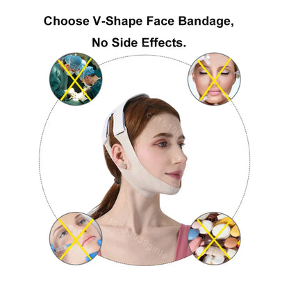 Face Mask Silicone V Lifting V Line Shape Face Lift Up Facial Slimming Bandage Mask Cheek Chin Neck Slimming Thin Belt Skin Care