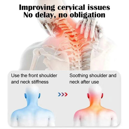 Electric Massager Cervical Pillow Hot Compress Vibration Massage Neck Traction Relax Sleeping Memory Foam Pillow Spine Support