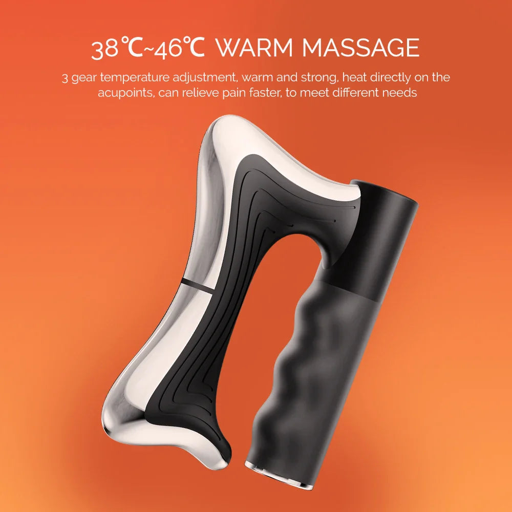 Fitness Muscle Scraping Massager Electric Fascia Knife Vibration Gua Sha Scraper Back Leg Body Relaxation Stainless Steel