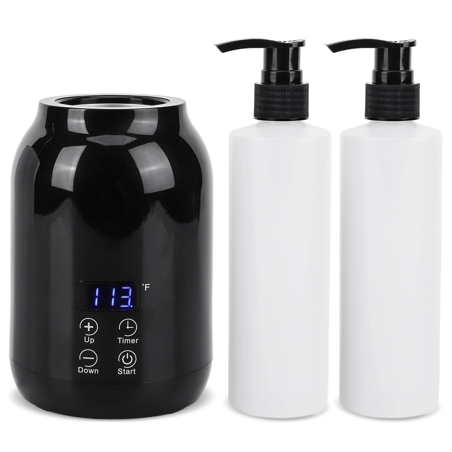Massage Oil Warmer Digital Lotion Cream Heater 2 Heat Modes Lotion Warmer Fast Heat Lotion Warmer LED Display with Timer