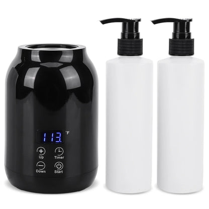 Massage Oil Warmer Digital Lotion Cream Heater 2 Heat Modes Lotion Warmer Fast Heat Lotion Warmer LED Display with Timer