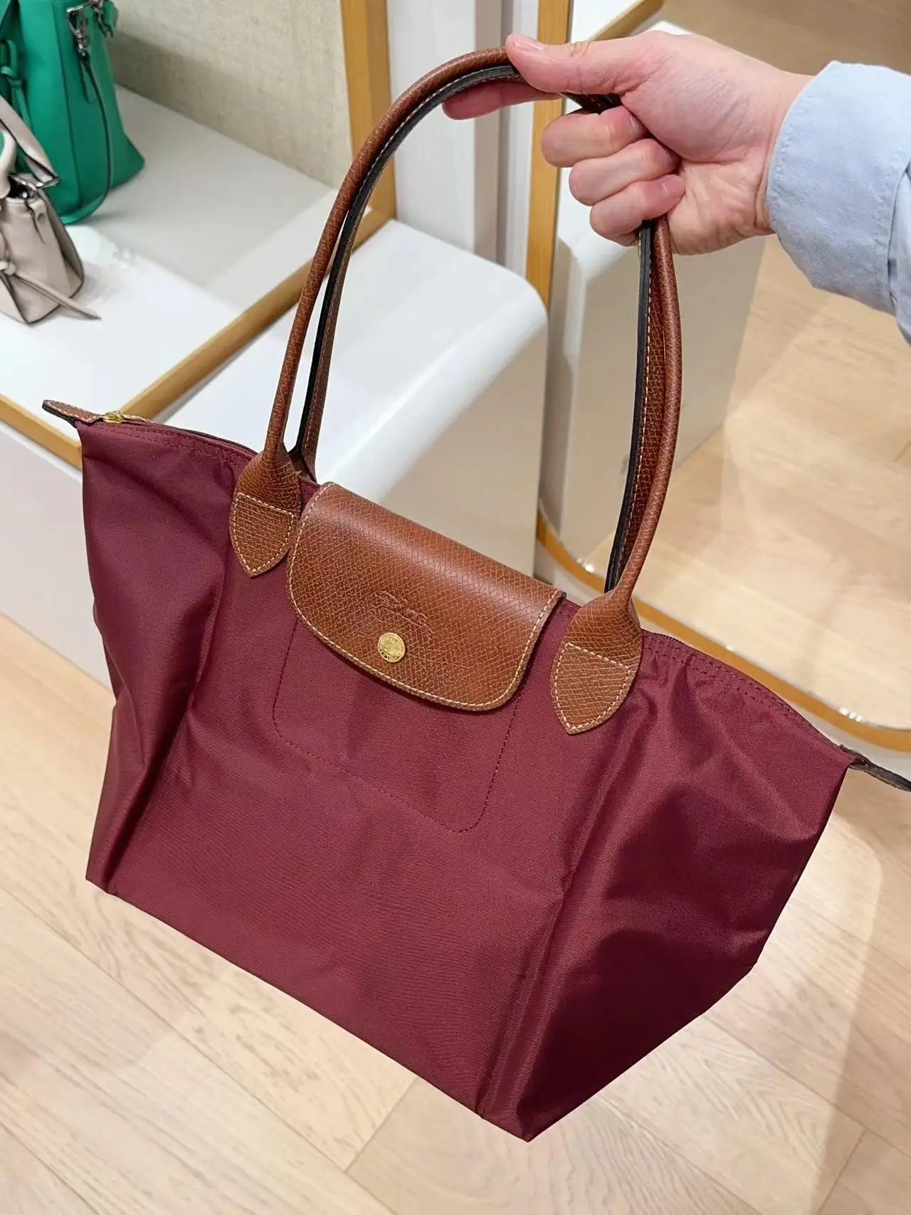 New Fashion Long Handled Large Tote Bag Waterproof Women Bags Underarm Dumpling Bag Single Shoulder LONGCHAMP Crossbody Bags