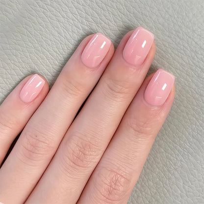 24pcs Crystal Cat Eye False Nails with Glue Short Square Press on Nails Shiny Red Jewel Nail Solid Color Fake Nails Minimalis