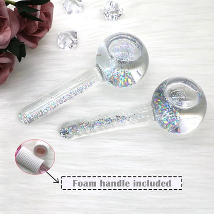 2 PCS Facial Ice Ball Mold - Reusable Cryo Globes for Skin Tightening Reduce Puffiness Dark Circles Cold Therapy Tools for Face