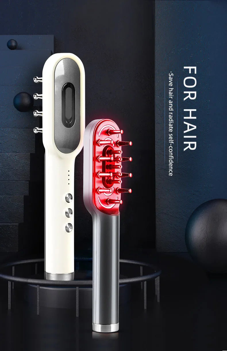KSKIN LED Red Light Therapy Electric Massage Comb Hair Growth Applicator Anti-Hair Loss Head Massage Hair Brush Scalp Treatment
