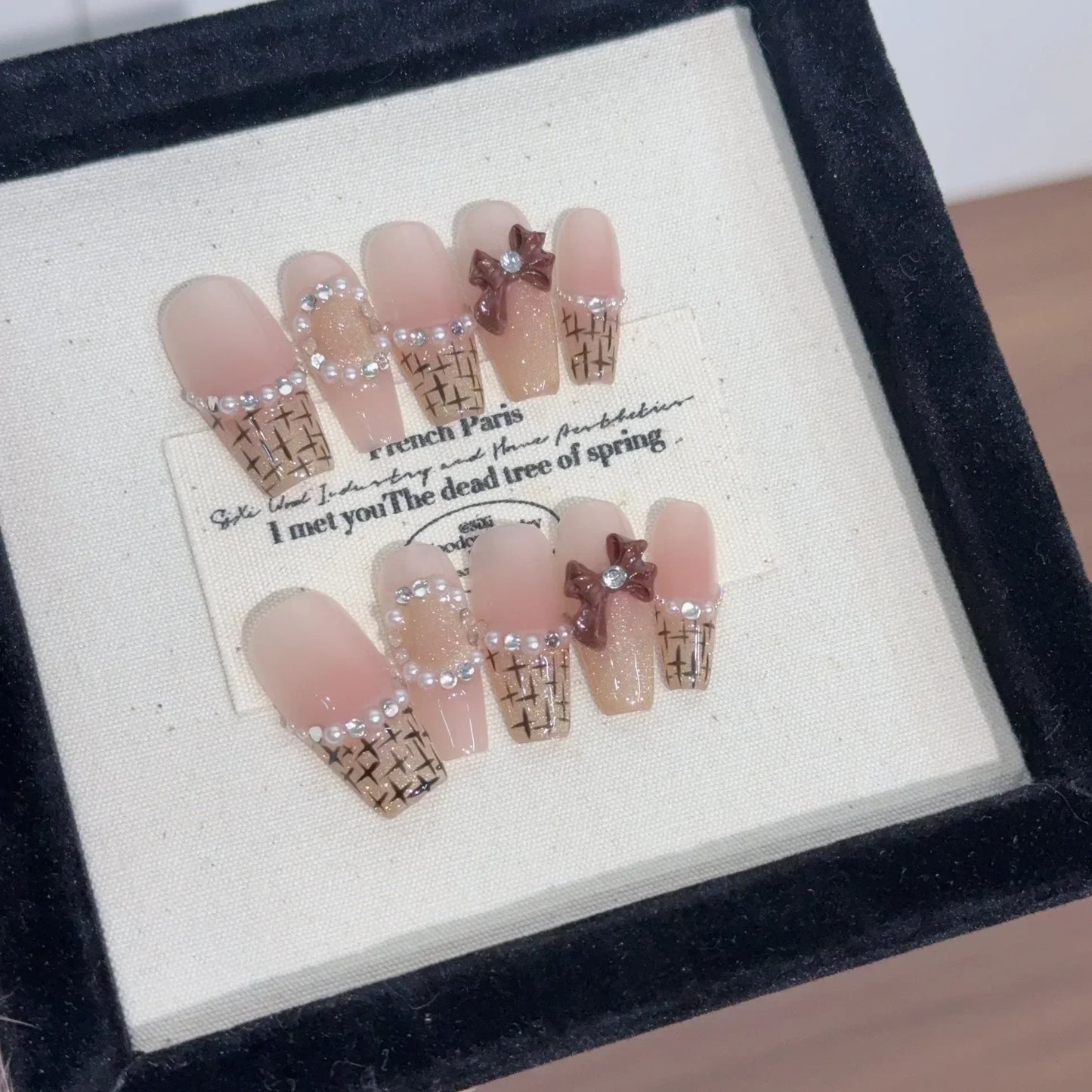 10Pcs French Handmade Press on Nails Candy Color Fake Nails Wearable Stick-on Nails False Nail Uñas Postizas Накладные Ногти 네일팁